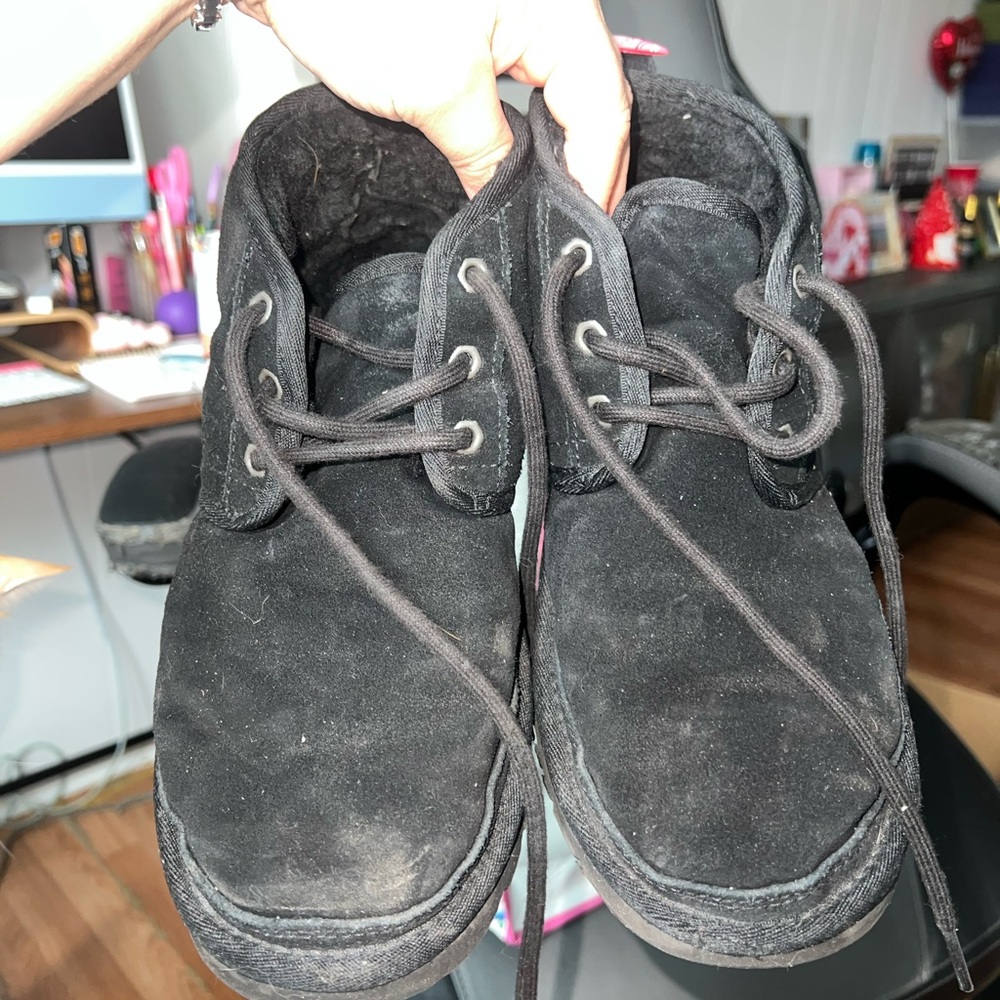 UGG Black Suede Ankle Boots